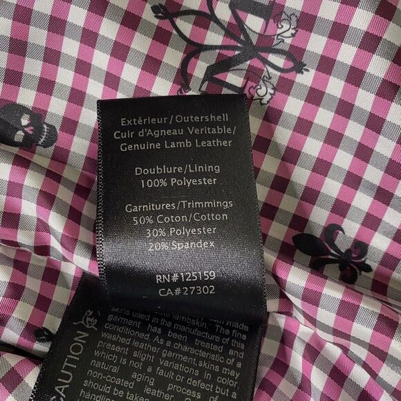 Mackage Lamb Leather Moto Biker Jacket size small - Picture 8 of 10